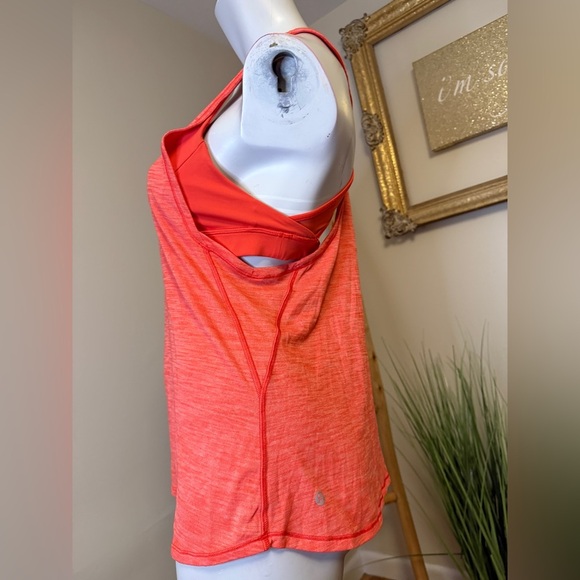 LULULEMON- Glide and Stride Tank Heathered Alarming Running Training Gym Yoga 10 - Picture 6 of 9